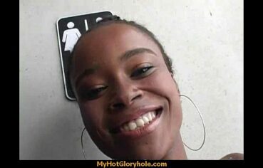 Hot couple having oral sex in gloryhole interracial 25