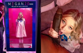 Petite Teen M3Gan Gets Destroyed by Big Black Cock – Halloween Cosplay BBC Special